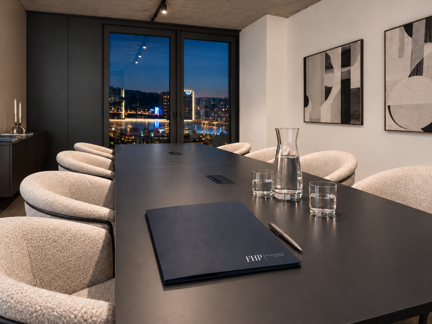 Besprechungsraum der FHP Investment Group im Quadrill Tower